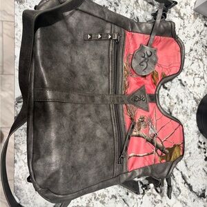 Browning Gray and Pink Crossbody Bag/Backpack